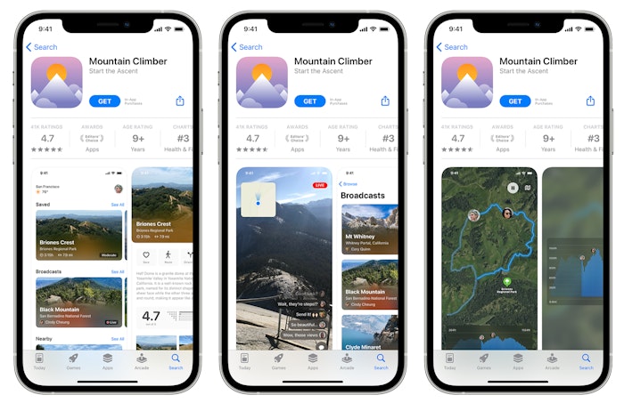 App developers will be able to create up to 35 Custom Product Pages in iOS15 to match the creatives in their product page with specific ad campaigns and user personas. Source: apple.com